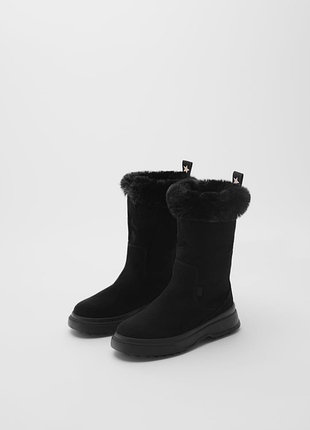Стильные сапоги угг zara