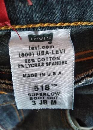 Винтажные джинсы levis 518 usa4 фото