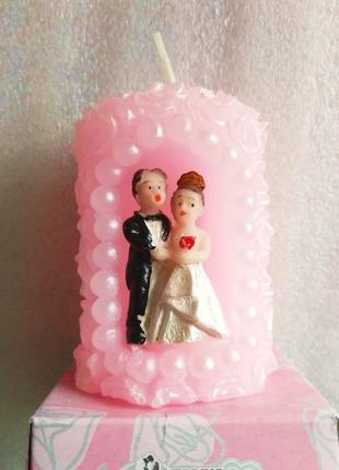 Свечи свадебные молодожены 4