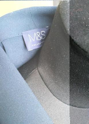 Стильный синий пиджак m&s,жакет,накидка р.48-506 фото