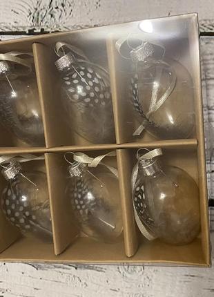 Пасхальный декор ничечье яйца стеклянные подвески перьев игрушки melinera