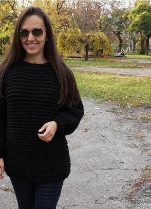 Модний вязаний светр 2021 року джемпер светр з великої пряжі оверсайз