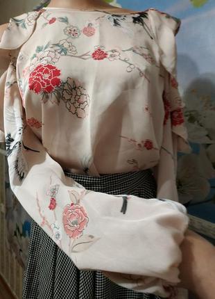 Блуза шовкова найніжнішої забарвлення 12р. dorothy perkins4 фото