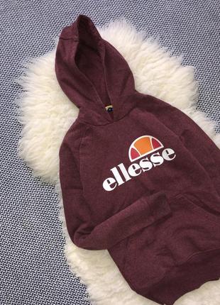 Утеплённое худи ellesse оригинал кофта принт лого флис3 фото