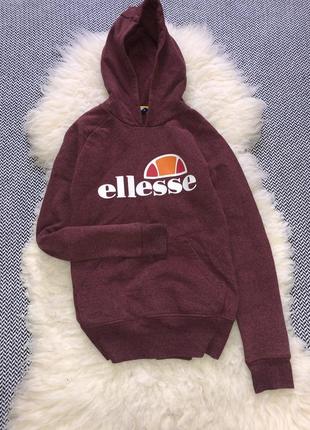 Утеплённое худи ellesse оригинал кофта принт лого флис2 фото