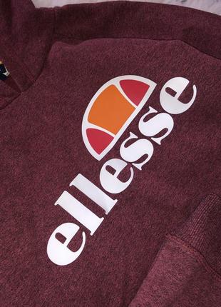 Утеплённое худи ellesse оригинал кофта принт лого флис5 фото