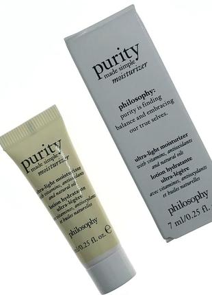 Легкий зволожуючий крем philosophy - purity moisturiser1 фото