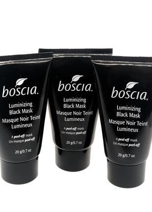 Чёрная маска пленка boscia - luminizing black mask 20 г