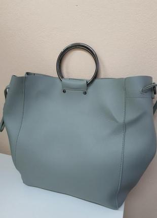 Сумка-шопер из натуральной кожи