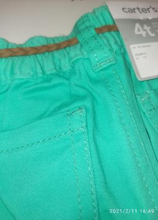 Джинсовая мини юбка с поясом и карманами5 фото