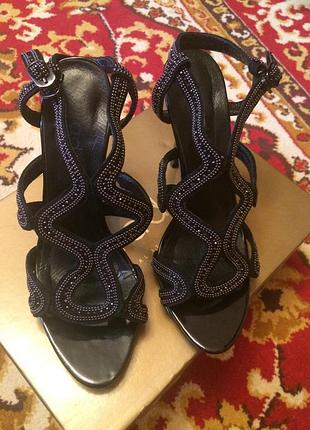 Босоніжки чорні grado, шкіра, 36 р