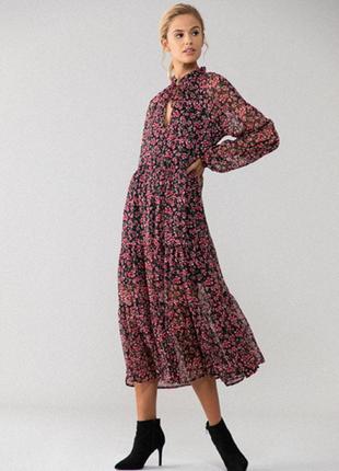 Платье миди с цветочным принтом lefties - s, m, l, xl