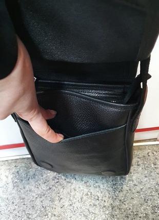Стильна шкіряна сумка барсетка💥через плече оригінал8 фото