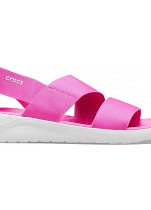 Оригинал, сандалии crocs literide stretch sandal pink, крокс7 фото