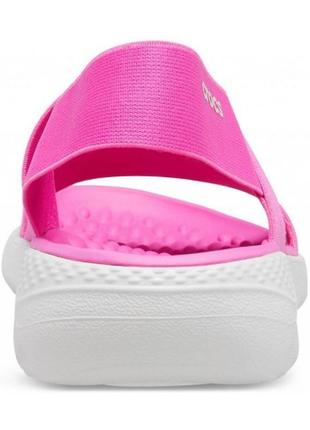 Оригинал, сандалии crocs literide stretch sandal pink, крокс5 фото