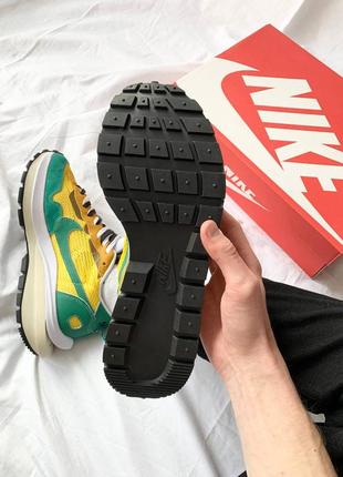 Кросівки nike vaporwaffle neptune green x sacai кроссовки4 фото