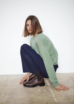 Новий вовняний светр zara зара вовна альпака толстовка кофта худі світшот. з німеччини.