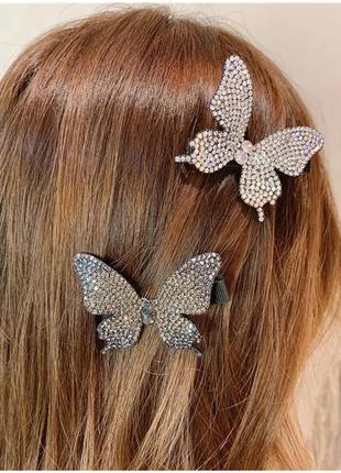 Шпилька для волосся "блискуча метелик"