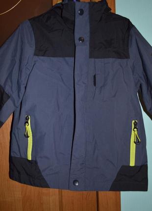 Демі куртка3 в 1 + вітровка+фліс для хлопчика 4-6років3 фото