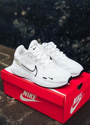 🔥nike legend react 3 run fearless white🔥мужские кроссовки найк белые, кроссовки мужское бежевый найк3 фото