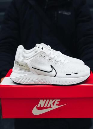 🔥nike legend react 3 run fearless white🔥мужские кроссовки найк белые, кроссовки мужское бежевый найк5 фото