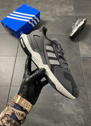 Чоловічі кросівки adidas day jogger black reflective 41-42-43-44-45