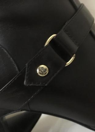 Брендовые кожаные сапоги классика шпилька бренд lauren ralph lauren оригинал!6 фото