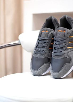 Adidas zx 500 grey/orange🆕шикарні кросівки адідас🆕 купити накладений платіж7 фото