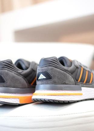 Adidas zx 500 grey/orange🆕шикарні кросівки адідас🆕 купити накладений платіж5 фото