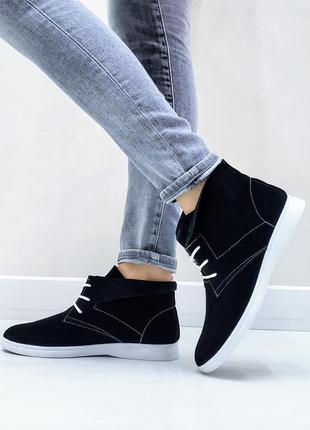 Жіночі замшеві черевики, різні кольори