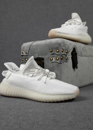 Adidas yeezy boost 350 белые🆕шикарные кроссовки🆕купить наложенный платёж7 фото