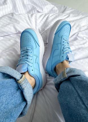 Жіночі кросівки nike air force 1 shadow blue