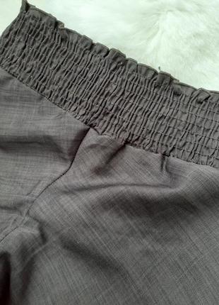 Юбка-шорты кюлоты укорочены бриджи расклещенные брюки с кружевом твидовые8 фото