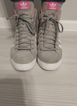 Кросівки adidas basket creme на танкетці