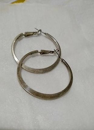 Сережки кільця, діаметр 4 см