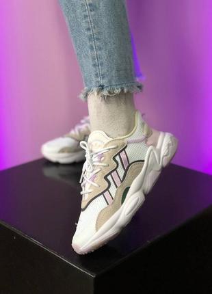 Adidas ozweego white/purple🆕 шикарні кросівки адідас🆕купити накладений платіж8 фото