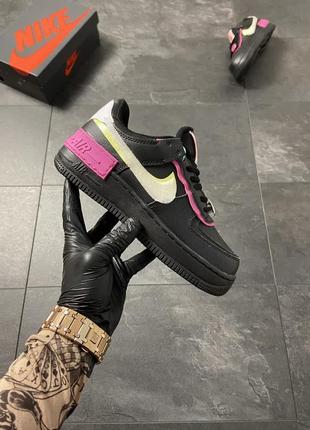 Женские кроссовки nike air force 1 black  36-37-38-39-40