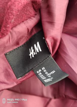 Стильне підлозі пальто кольору марсала від h&m8 фото