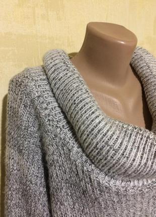 Тёплый мягкий свитер реглан,крупной вязки.р.162 фото