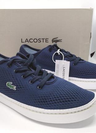 Легкие дышащие кроссовки слипоны кеды стильные мокасины lacoste 36,37,41 оригинал1 фото