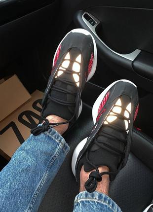 Кросівки adidas yeezy 700 v3 black red кросівки
