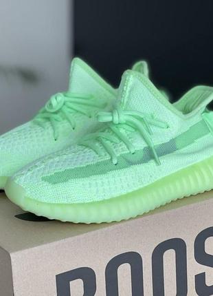 Р.38 кроссовки adidas yeezy boost 350 v2 (салатовые)