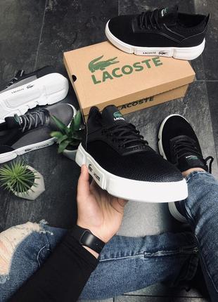🐊🐊🐊мужские кроссовки🐊🐊🐊 лакоста. чоловічі кросівки чорні. літні кросівки лакост 6