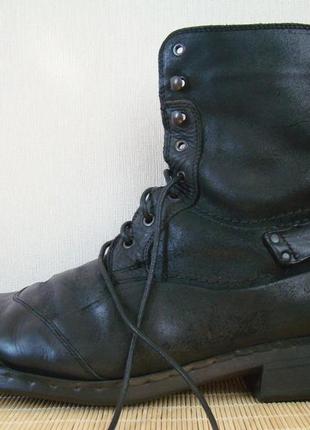 Зимние ботинки на цигейке. натуральная кожа+натуральный нубук2 фото