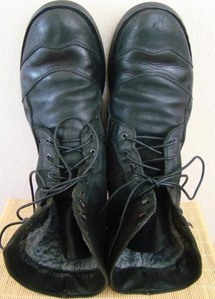 Зимние ботинки на цигейке. натуральная кожа+натуральный нубук4 фото