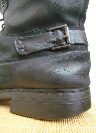 Зимние ботинки на цигейке. натуральная кожа+натуральный нубук10 фото