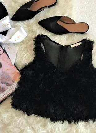 Очень шыкарный черный топ в идеальном состоянии без дефектов 🖤miso🖤