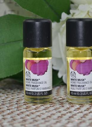 Масло для дома белый мускус white musk home fragrance oil the body shop 10 ml4 фото