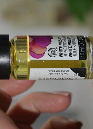 Масло для дома белый мускус white musk home fragrance oil the body shop 10 ml5 фото