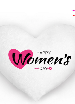 Світна подушка "happy women's day"